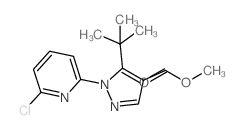 5-叔丁基-1-(6-氯吡啶-2-基)吡唑-4-羧酸甲酯结构式