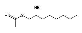 octyl ethanimidothioate hydrobromide Structure