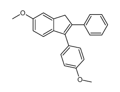 6-methoxy-3-(4-methoxyphenyl)-2-phenyl-1H-indene Structure