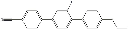 3'-氟-4''-丙基-[1,1':4',1''-三联苯]-4-甲腈结构式