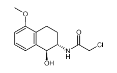trans-2-chloroacetamido-5-methoxy-1,2,3,4-tetrahydronaphthalen-1-ol Structure