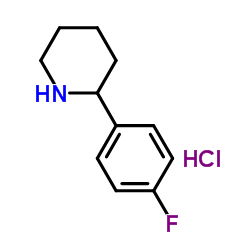 2-(4-FLUOROPHENYL)PIPERIDINE HYDROCHLORIDE structure