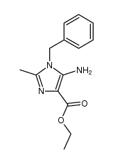 ethyl 5-amino-1-benzyl-2-methyl-1H-imidazole-4-carboxylate Structure