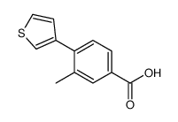 3-methyl-4-thiophen-3-ylbenzoic acid Structure