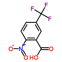 2-硝基-5-(三氟甲基)苯甲酸结构式