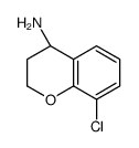 (4R)-8-CHLORO-3,4-DIHYDRO-2H-1-BENZOPYRAN-4-AMINE结构式