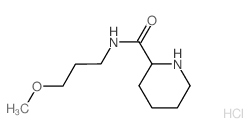 N-(3-Methoxypropyl)-2-piperidinecarboxamide hydrochloride Structure