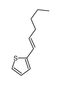 2-hex-1-enylthiophene Structure