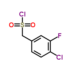 (4-Chloro-3-fluorophenyl)methanesulfonyl chloride Structure