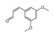 3-(3,5-dimethoxyphenyl)prop-2-enal结构式