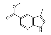 3-甲基-1H-吡咯并[2,3-b]吡啶-5-羧酸甲酯结构式