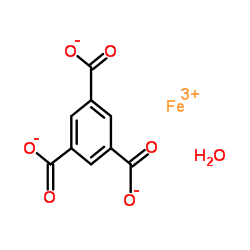 1,3,5-苯三羧酸铁(III)水合物结构式
