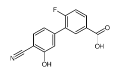 3-(4-cyano-3-hydroxyphenyl)-4-fluorobenzoic acid结构式
