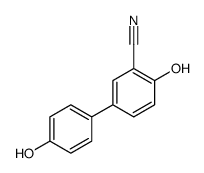 2-hydroxy-5-(4-hydroxyphenyl)benzonitrile结构式