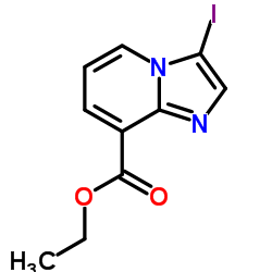 3-碘咪唑并[1.2-A]吡啶-8-甲酸乙酯结构式
