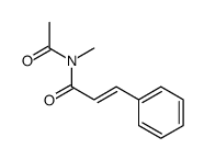 N-acetyl-N-methyl-3-phenylprop-2-enamide结构式