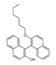 1-(2-hexoxynaphthalen-1-yl)naphthalen-2-ol结构式