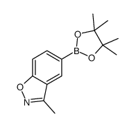 3-Methyl-benzo[d]isoxazole-5-boronic acid pinacol ester Structure