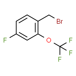 1-(溴甲基)-4-氟-2-(三氟甲氧基)苯结构式