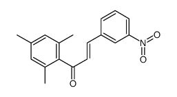 3-(3-nitrophenyl)-1-(2,4,6-trimethylphenyl)prop-2-en-1-one结构式