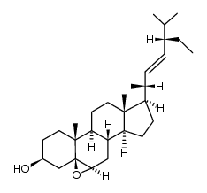 (22E)-5β,6β-epoxystigmast-22-en-3β-ol Structure