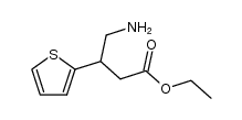 ethyl 4-amino-3-(thiophen-2-yl)butanoate结构式