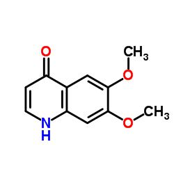 4-羟基-6,7-二甲氧基喹啉结构式