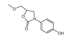 (S)-3-(4-羟基苯基)-5-(甲氧基甲基)-2-噁唑烷酮结构式
