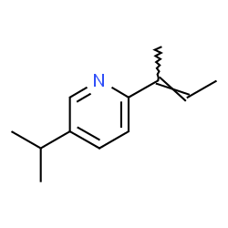 Pyridine, 5-(1-methylethyl)-2-(1-methyl-1-propenyl)- (9CI)结构式