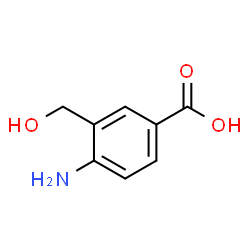 benzoic acid, 4-amino-3-(hydroxymethyl)-结构式