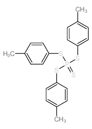 tris[(4-methylphenyl)sulfanyl]-sulfanylidene-phosphorane结构式
