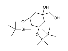 (3S,5S)-3,5-双[[((1,1-二甲基乙基)二甲基甲硅烷基]氧基]-1-羟基-环己烷甲醇结构式