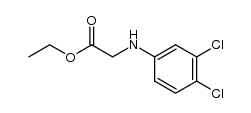 N-(3,4-dichloro-phenyl)-glycine ethyl ester结构式
