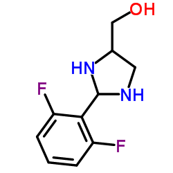 [2-(2,6-Difluorophenyl)-4-imidazolidinyl]methanol Structure