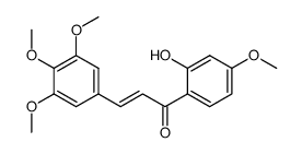 (E)-1-(2-hydroxy-4-methoxyphenyl)-3-(3,4,5-trimethoxyphenyl)prop-2-en-1-one结构式