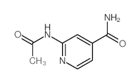 4-Pyridinecarboxamide,2-(acetylamino)-结构式