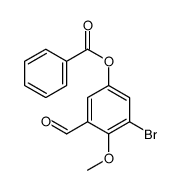 (3-bromo-5-formyl-4-methoxyphenyl) benzoate结构式