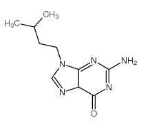 2-氨基-9-(3-甲基丁基)-3H-嘌呤-6-酮结构式