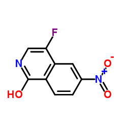 4-氟-6-硝基异喹啉-1-醇结构式