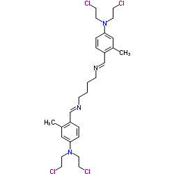 3,4-Xylidine, a4,a4'-(tetramethylenedinitrilo)bis[N,N-bis(2-chloroethyl)-(8CI) Structure