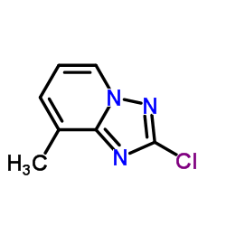 2-氯-8-甲基-[1,2,4]三唑并[1,5-a]吡啶结构式