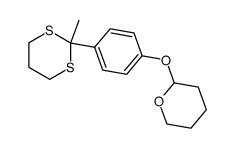 2-methyl-2-(4-tetrahydropyran-4-yloxy)-(1,3)-dithiane结构式
