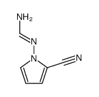 1-formamidinopyrrole-2-carbonitrile结构式