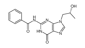 (R)-9-(2-hydroxypropyl)-N2-benzoylguanine Structure