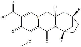 (2R,5S,13AR)-8-甲氧基-7,9-二氧代-2,3,4,5,7,9,13,13A-八氢-2,5-甲桥吡啶并[1',2':4,5]吡嗪并[2,1-B][1,3] 氧氮杂环庚烷-10-羧酸结构式