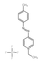 (1-ethylpyridin-1-ium-4-yl)-(4-methylphenyl)diazene,tetrafluoroborate Structure