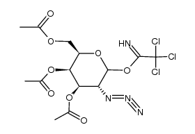 3,4,6-tri-O-acetyl-2-azido-2-deoxy-α/β-D-galactopyranosyl 2,2,2-trichloroacetimidate Structure