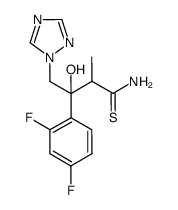3-(2,4-difluorophenyl)-3-hydroxy-2-methyl-4-(1H-1,2,4-triazol-1-yl)thiobutyramide结构式