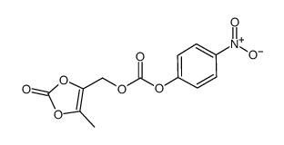 (5-甲基-2-氧代-1,3-二氧杂环戊烯-4-基)甲基 4-硝基苯基碳酸酯结构式
