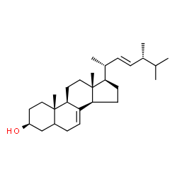 (22E)-Ergosta-7,22-diene-3β-ol结构式